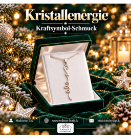 Silberkette mit Anhänger der Christallenergie
