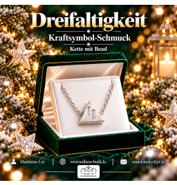 Silberkette mit Beads der Dreifaltigkeit & Begradigung