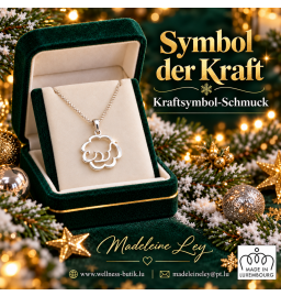 Energetische Kraftquelle Silberkette & Anhänger 